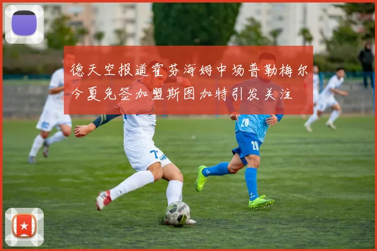 德天空报道霍芬海姆中场普勒梅尔今夏免签加盟斯图加特引发关注