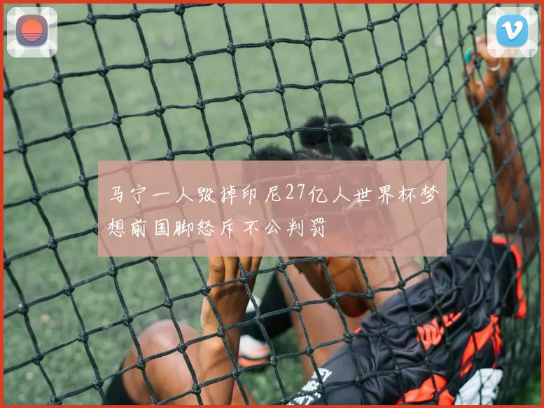 马宁一人毁掉印尼27亿人世界杯梦想前国脚怒斥不公判罚