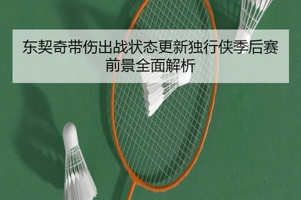 东契奇带伤出战状态更新独行侠季后赛前景全面解析（kaiyun）